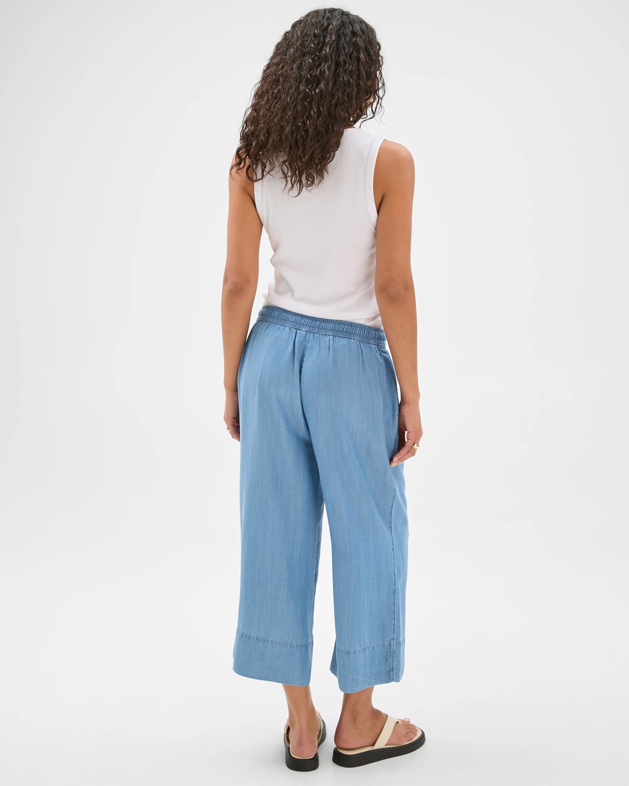 Lyocell Chambray Tie Pants 6 of 6