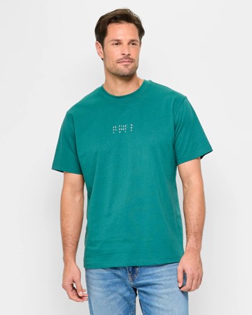 Australian Cotton Maps Print T-Shirt