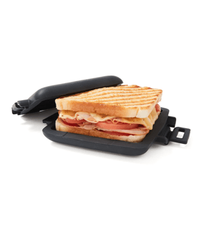 Microwave Toastie Maker, Black - Anko