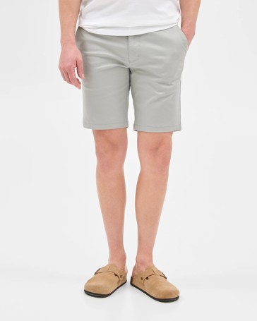 Australian Cotton Blend Slim Chino Shorts