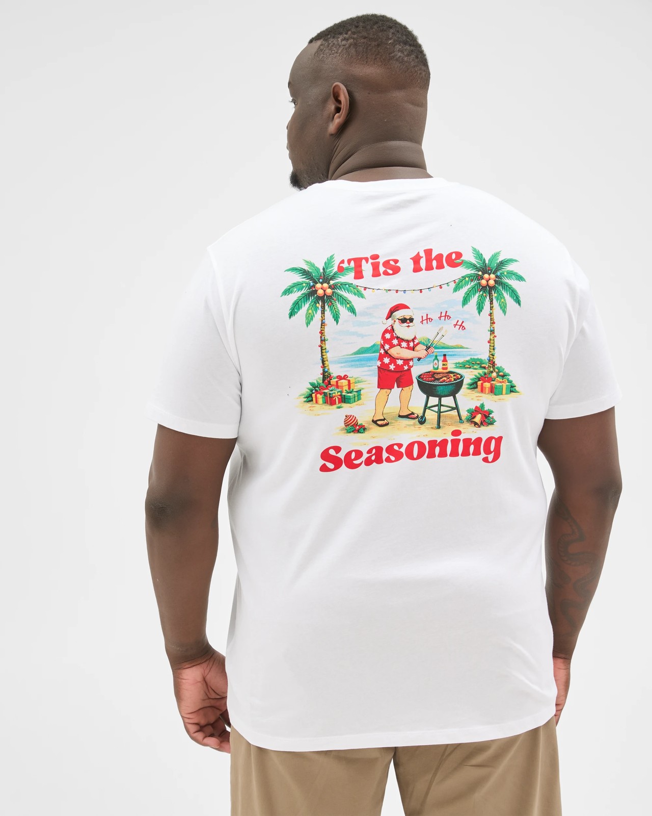 Plus Size Australian Cotton Christmas Print T-Shirt 6 of 6