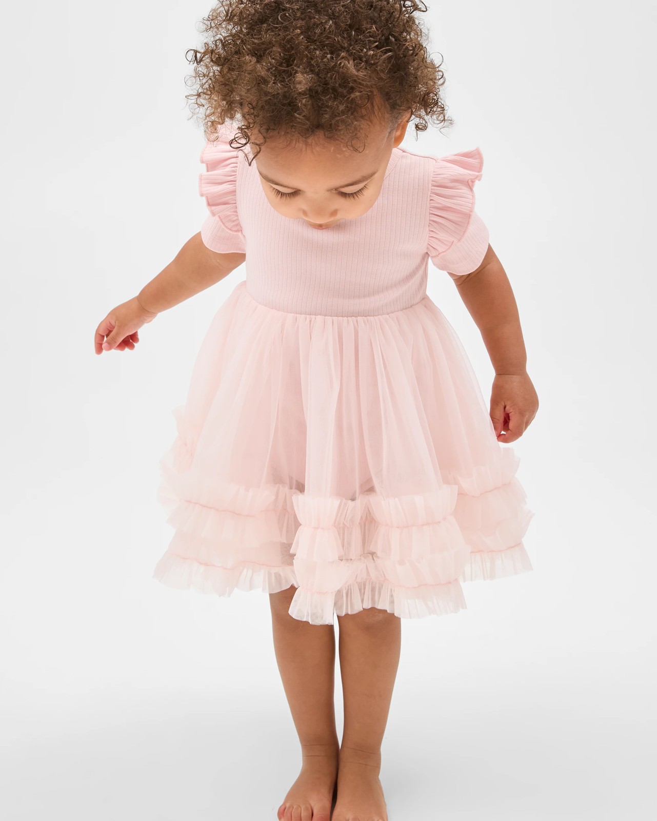 Baby Short Sleeve Tutu Bodysuit Dress 2 of 6