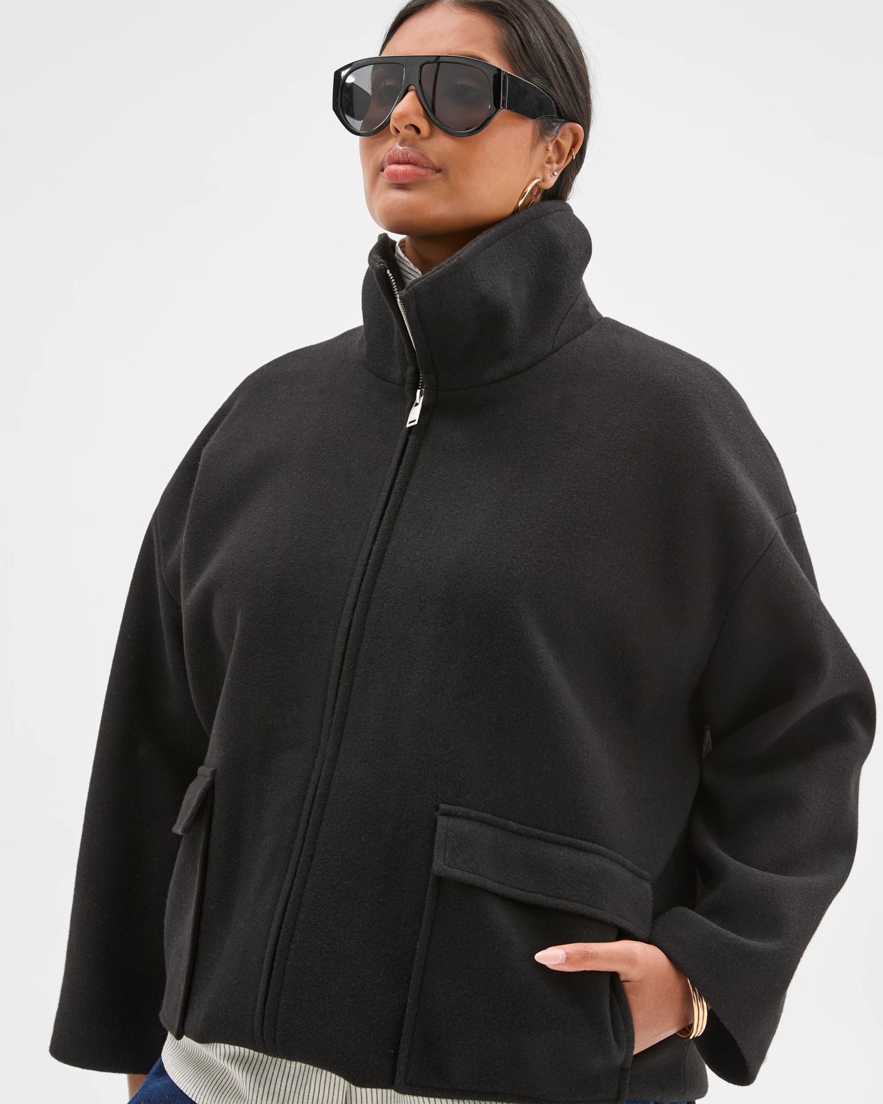 Plus Size Zip Through Jacket 2 of 6