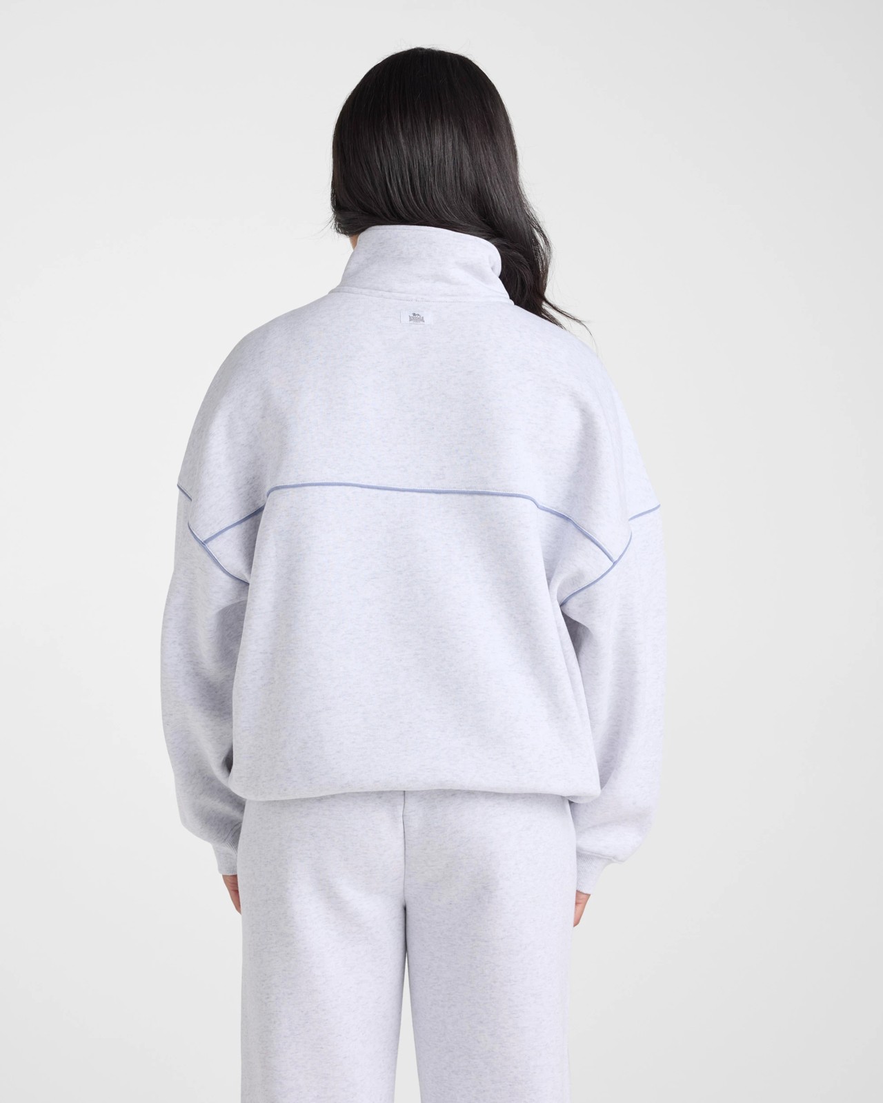 Lonsdale London 1/4 Zip Sweat‑White Marle 3 of 6