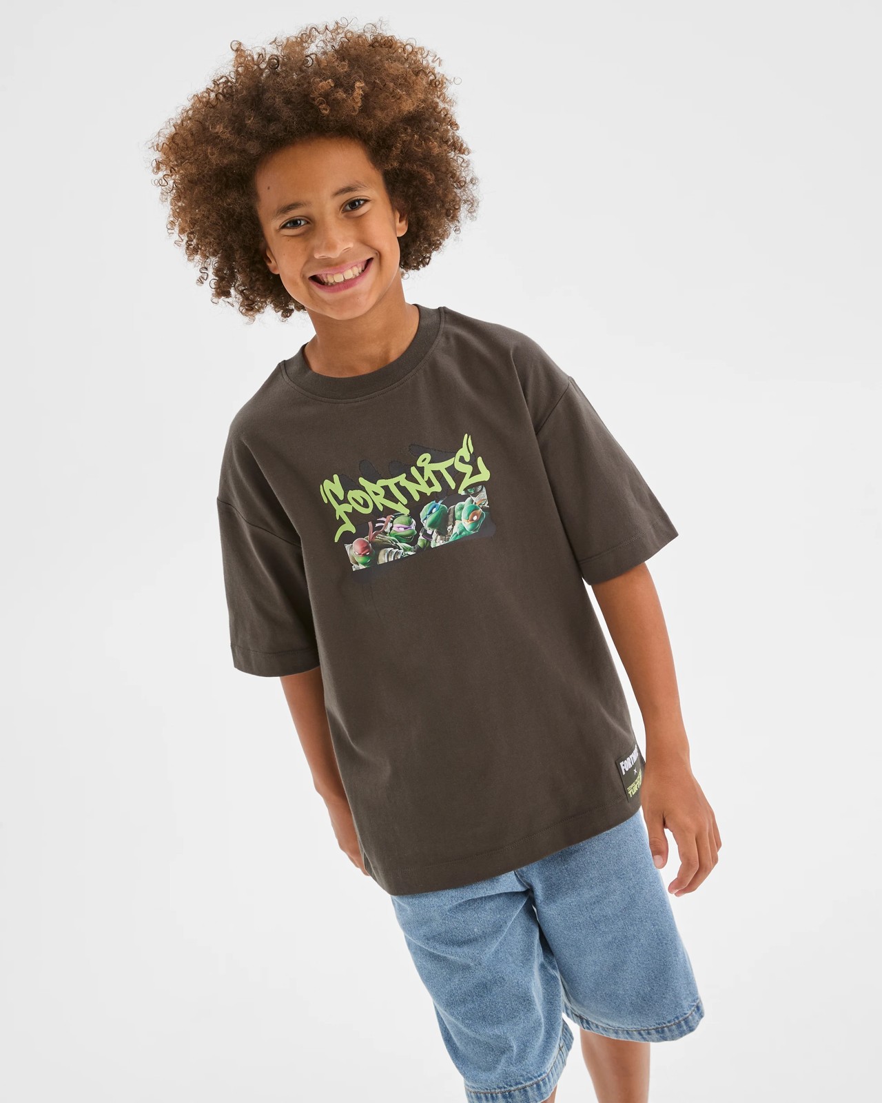 Teenage Mutant Ninja Turtles/Fortnite Australian Cotton Oversized T-Shirt 3 of 6