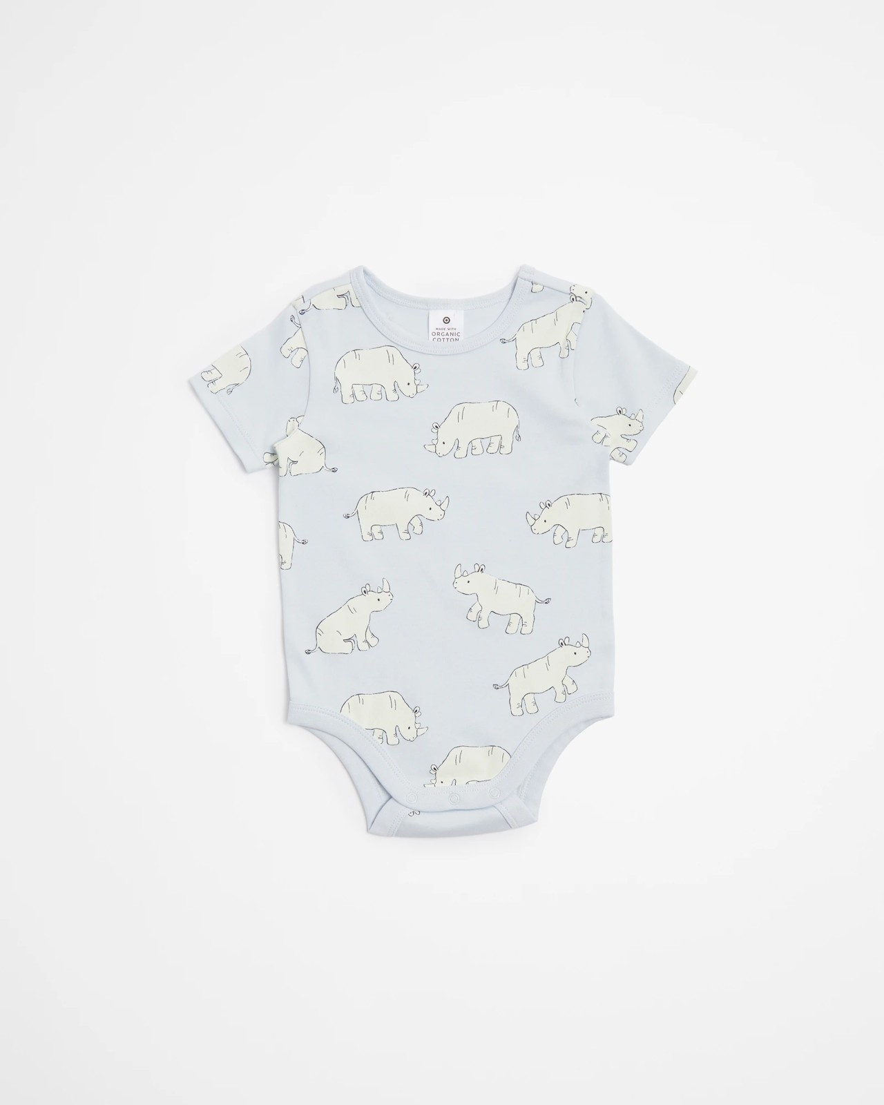 Baby Organic Cotton Bodysuits 5 Pack