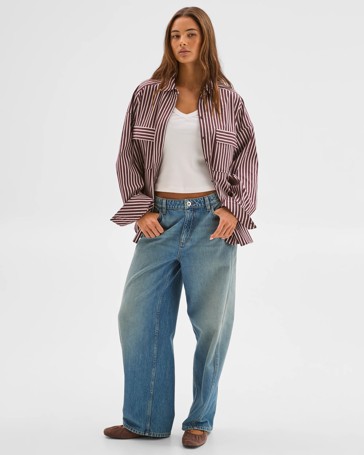 Lily Loves Australian Cotton Blend Oversized Shirt
