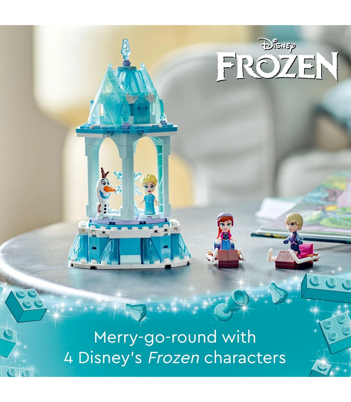 LEGO Disney Anna and Elsa s Magical Merry Go Round 43218 Target