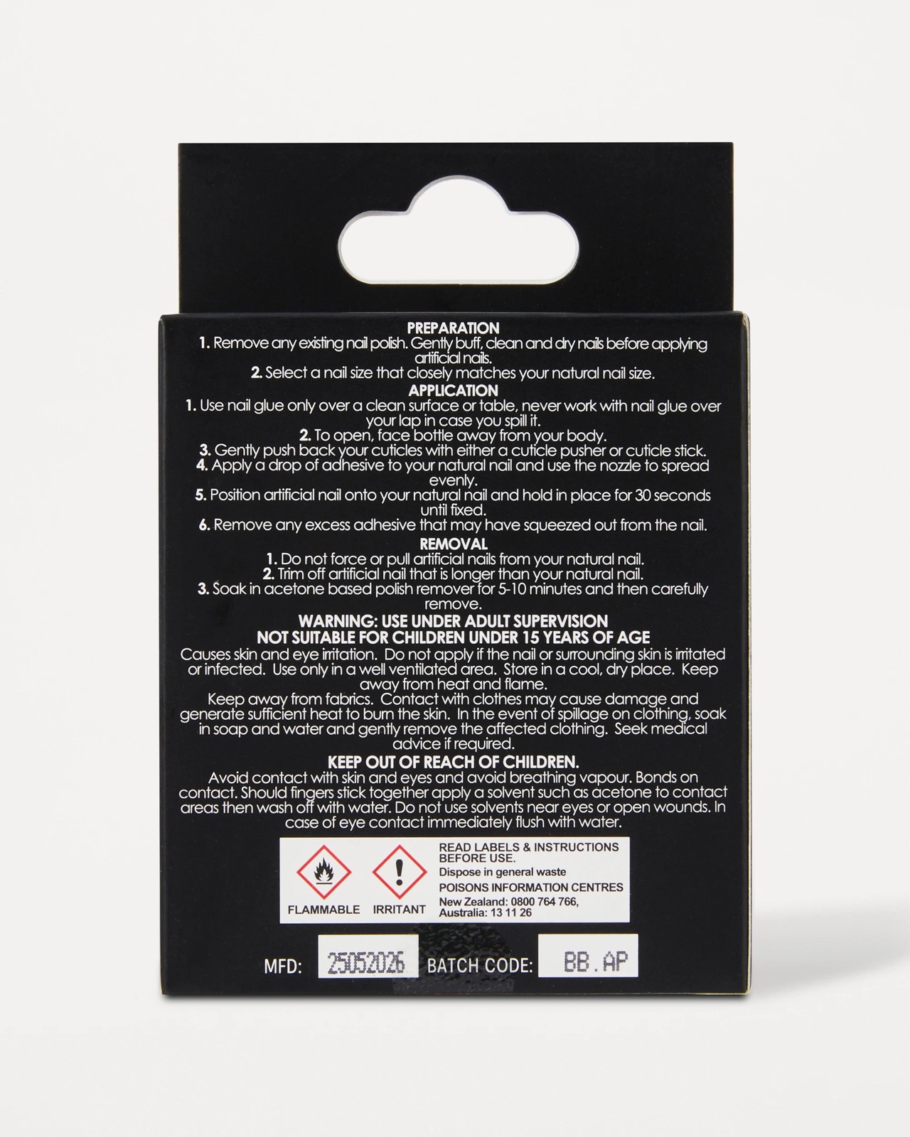 OXX Beauty 24 Pack Artificial Nails with Adhesive, Long Almond Shape - French Tip and 3D Bow 3 of 3