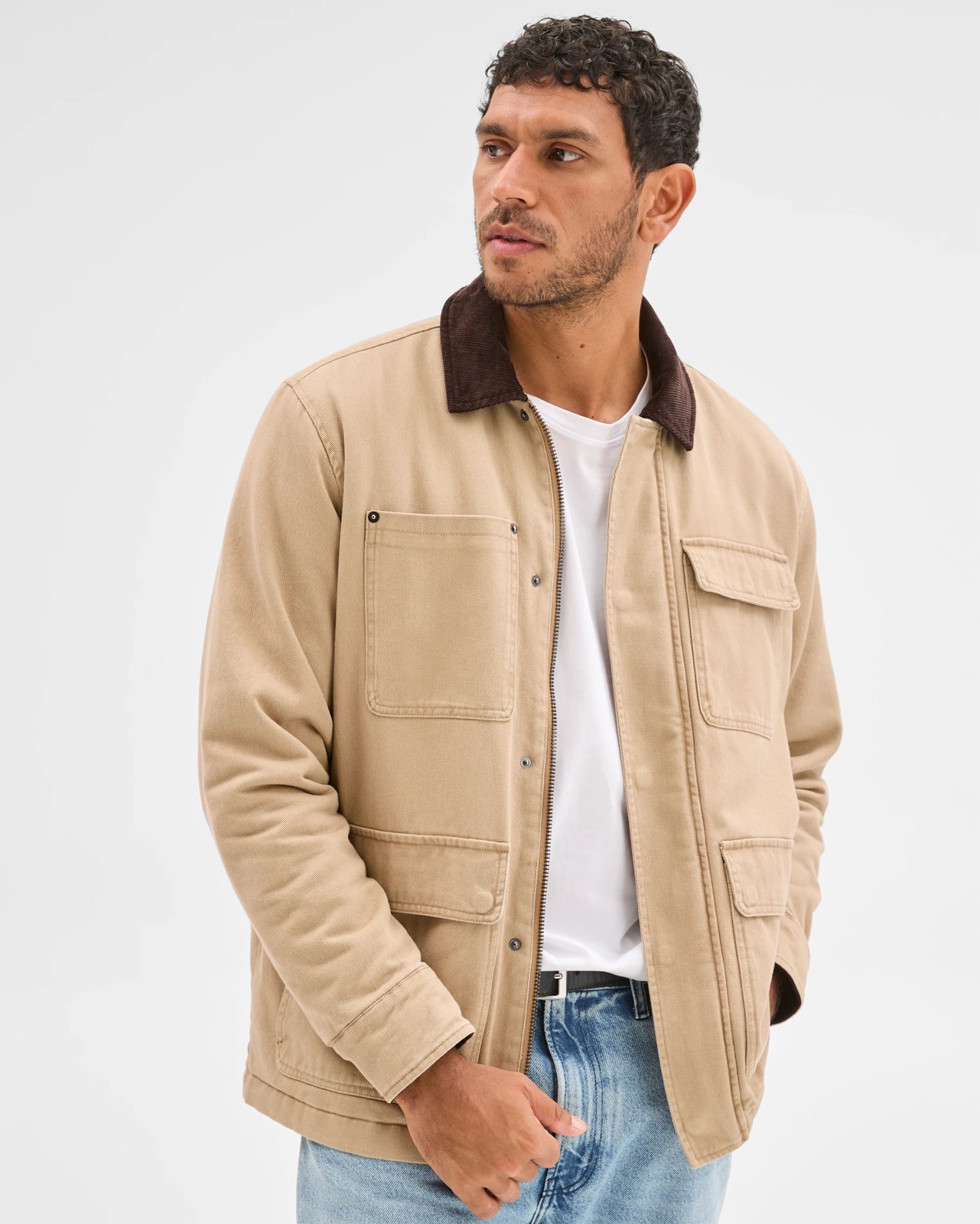 Field Long Sleeve Jacket - Stone 2 of 6