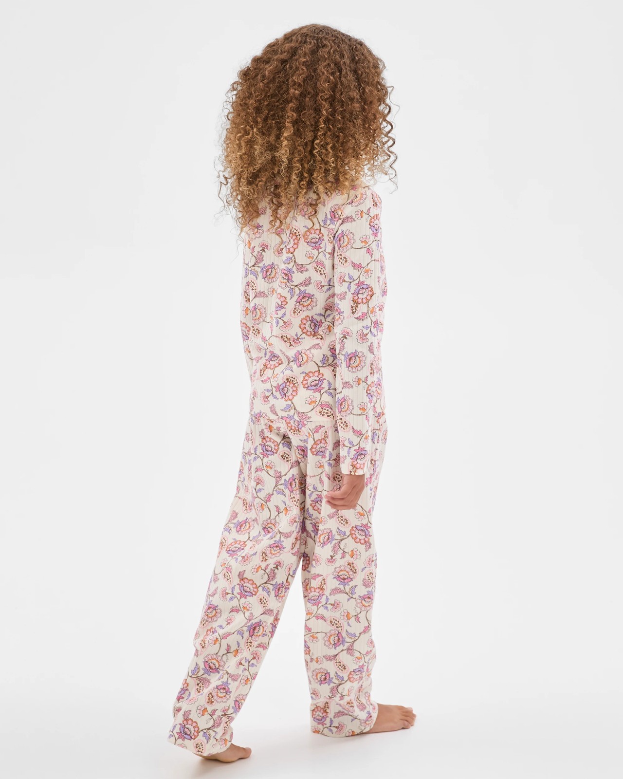 Australian Cotton Older Girls Rib Pyjama Set 4 of 5