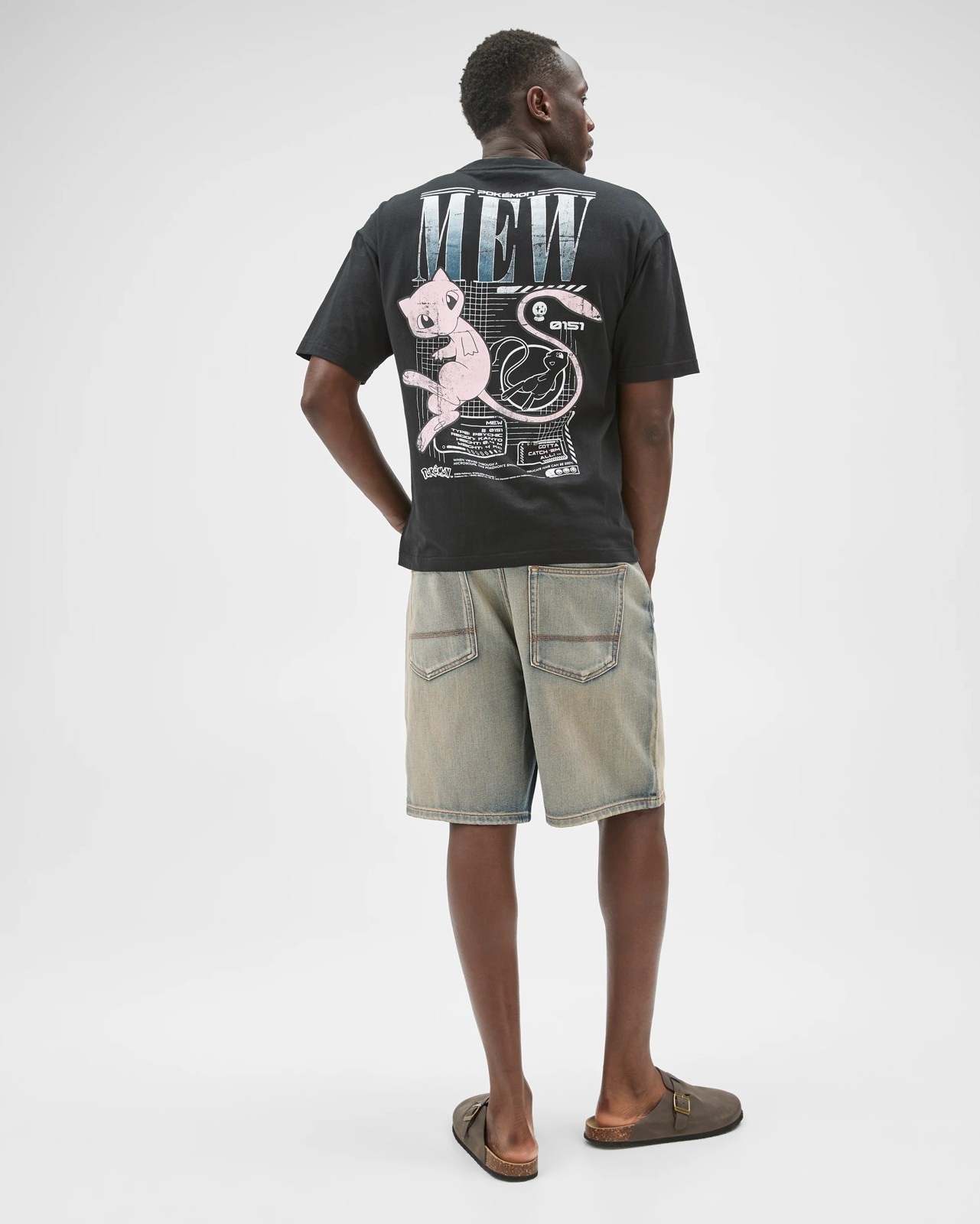 Pokemon Australian Cotton Graphic T-Shirt - Pokemon Washed Black 6 of 6