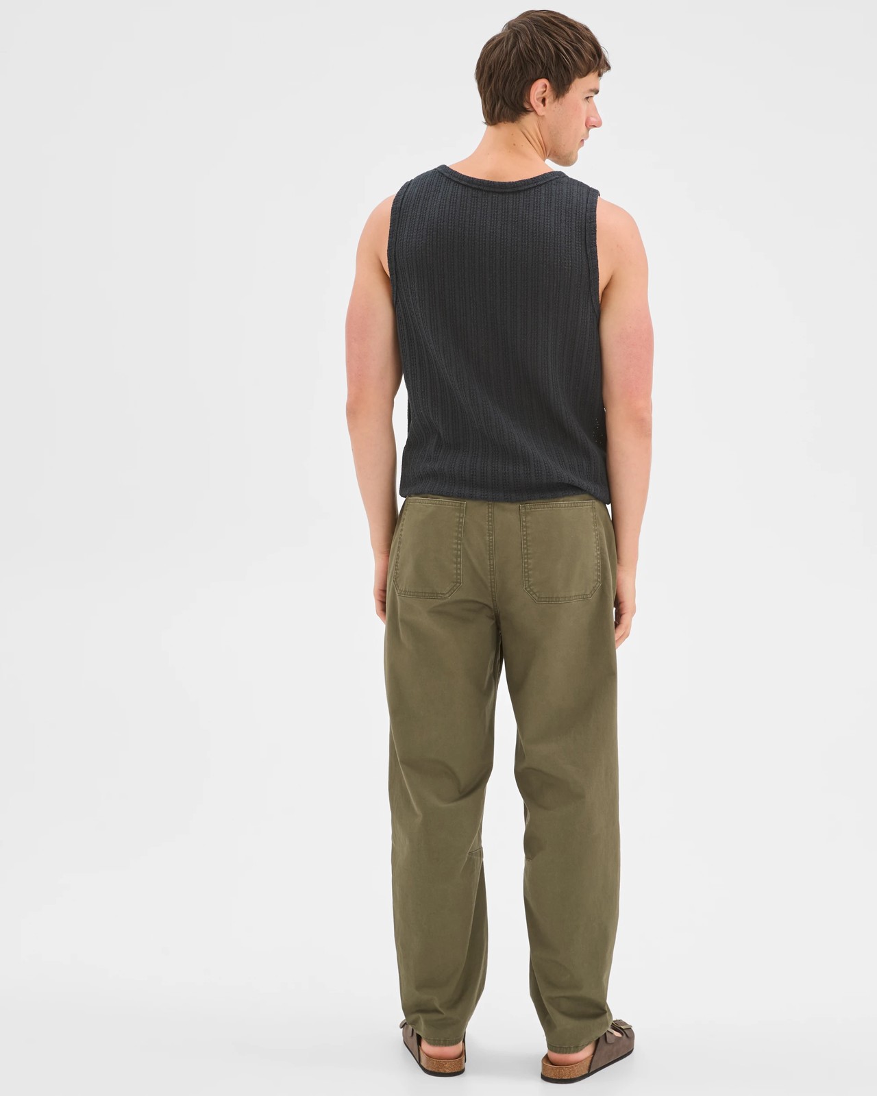 Commons Australian Cotton Blend Textured Tank Top - Black 6 of 6