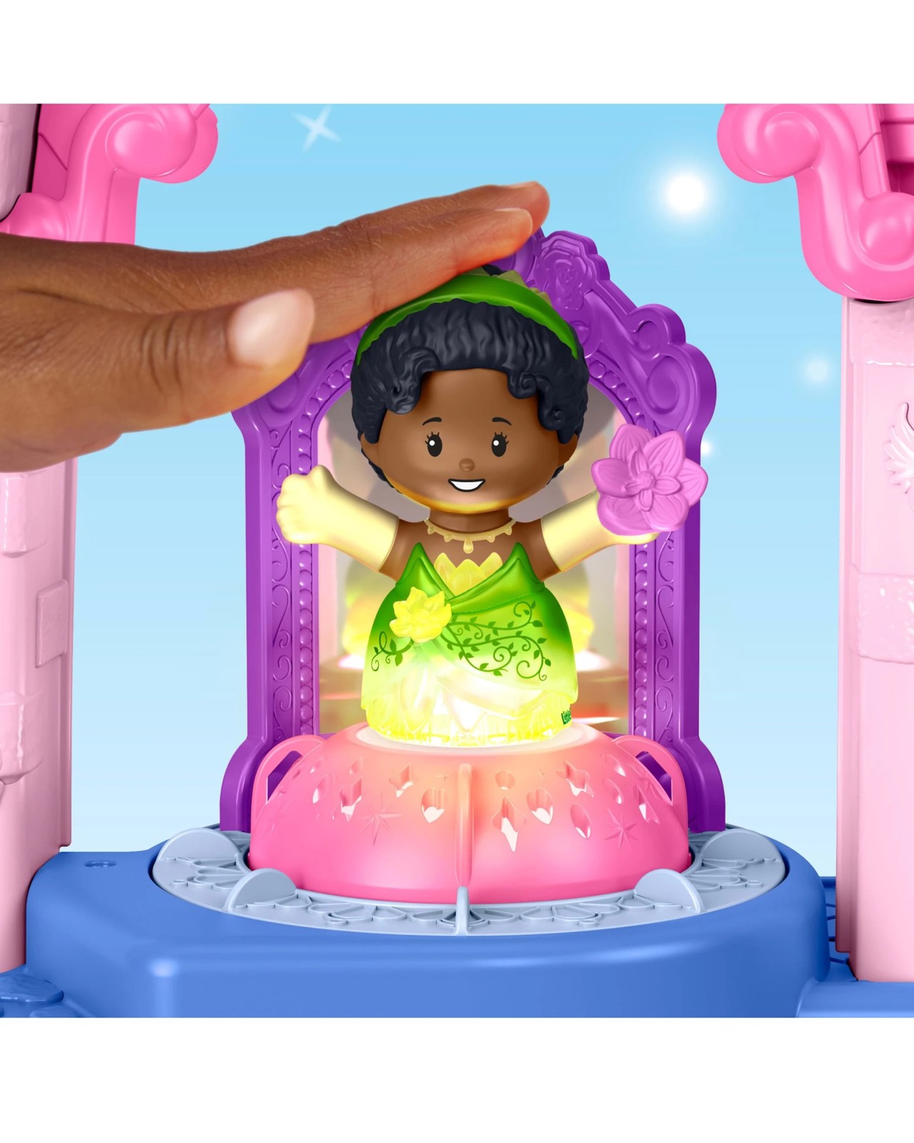 Fisher-Price Little People DISNEY Princess Shimmer Gowns Figure Set 4 of 4