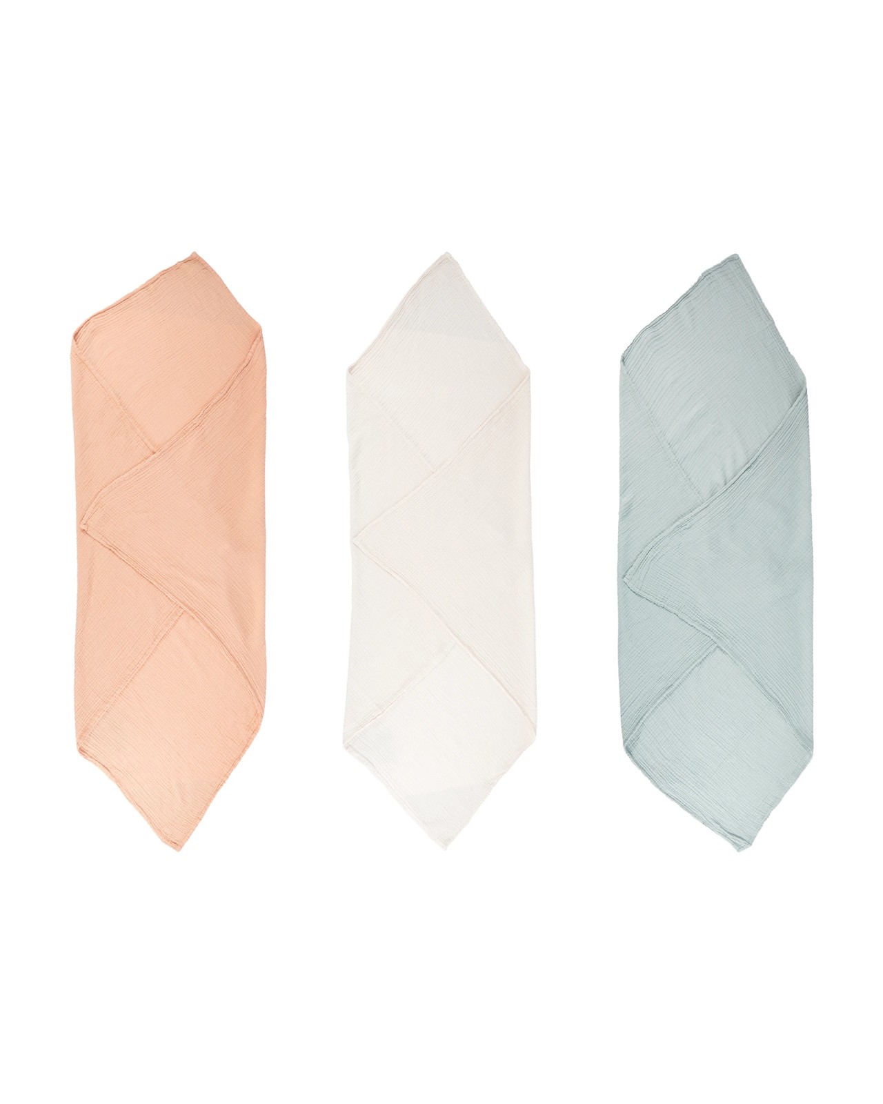 Anko 3 Pack Cotton Muslin Wraps - Textured 3 of 5
