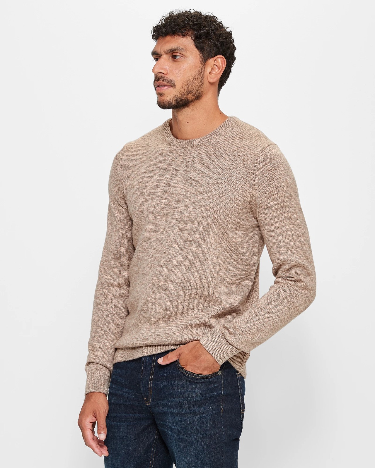 Australian Cotton Knit Jumper - Walnut | Target Australia