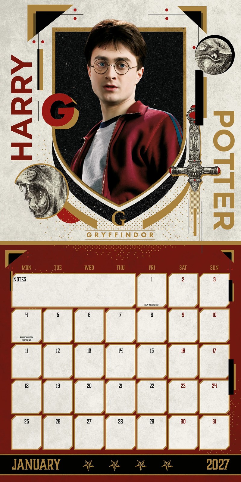 Harry Potter Official 2027 Calendar 2 of 3