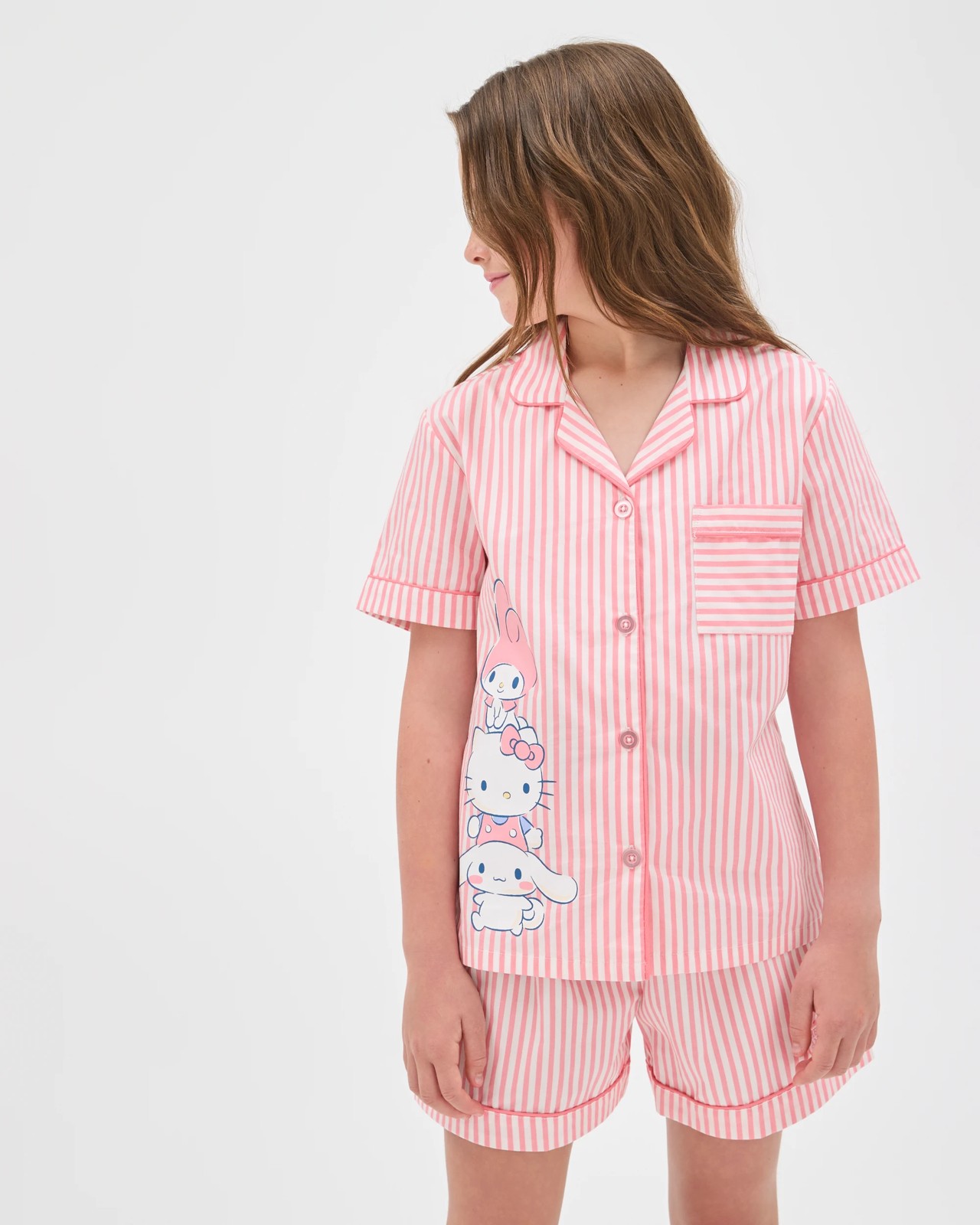 Hello Kitty Australian Cotton Older Girls Woven Pyjama Set 2 of 6