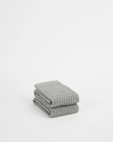 Cassie Textured Australian Cotton 2 Pack Hand Towel