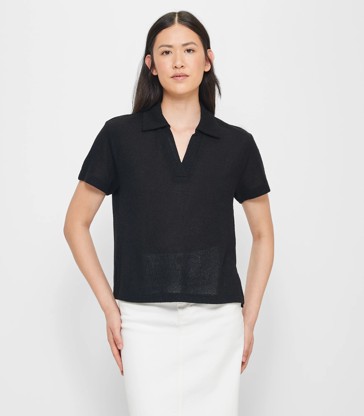 Knit Polo Top
