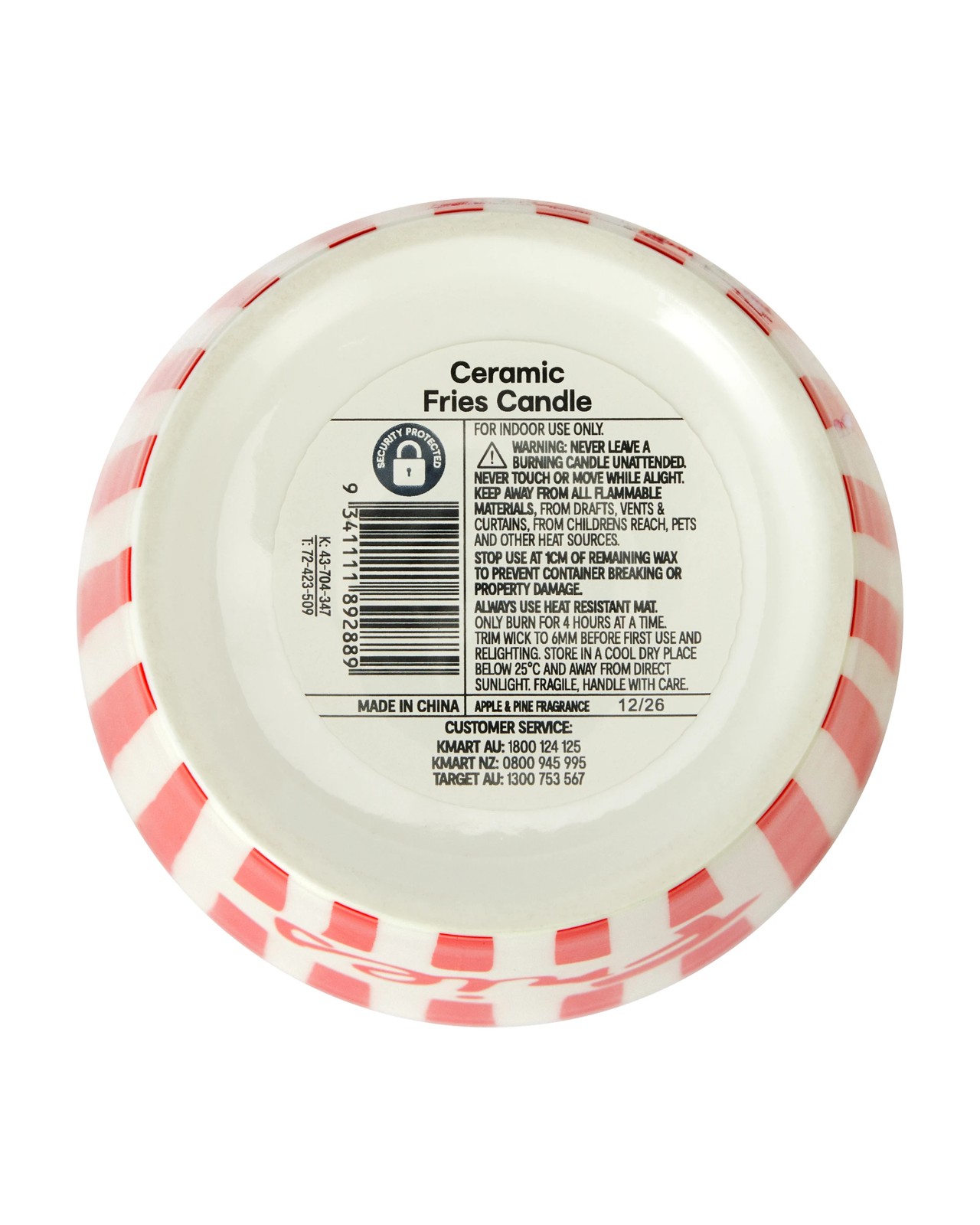 Anko Ceramic Fries Candle 6 of 6