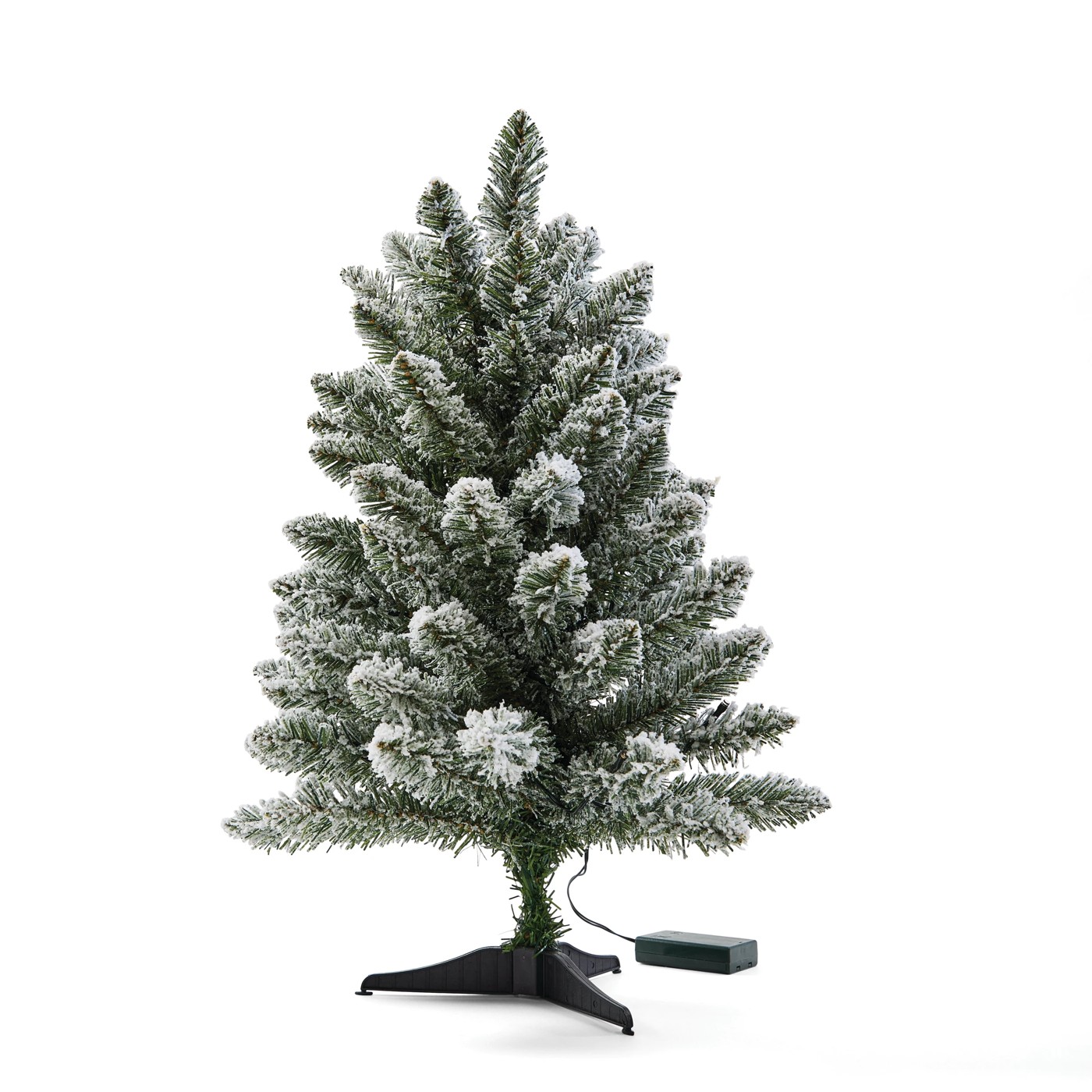 Anko 60cm (2ft.) Light Up Mini Green Flocked Christmas Tree 6 of 6