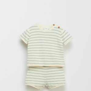 Organic Cotton Baby Knit Top & Shorts 2 Piece Set product image