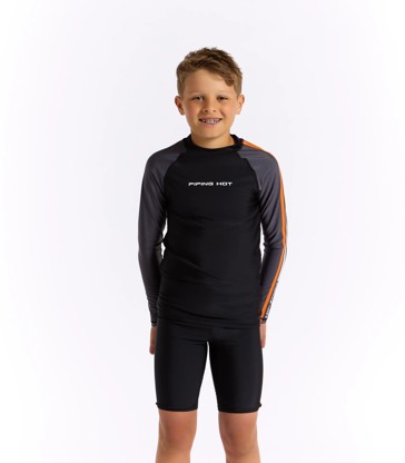 Piping Hot Long Sleeve Swim Rash Vest