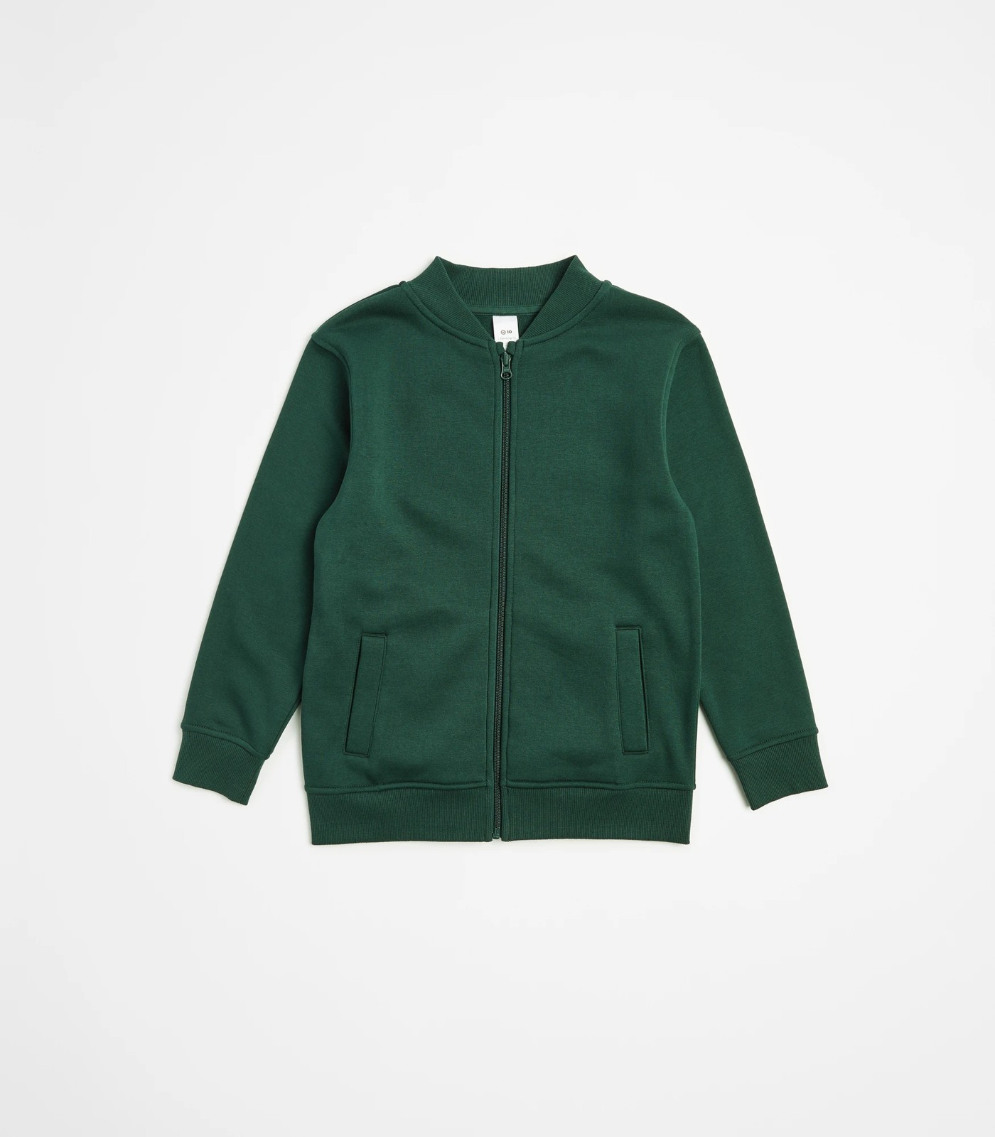 Cotton On Maternity Zip Front Ribbed Fleece in Green