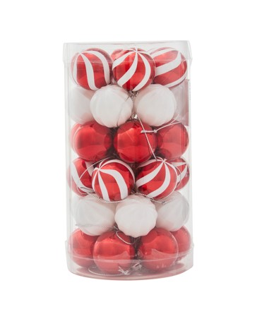 Anko 36 Pack 4cm Candy Cane Baubles
