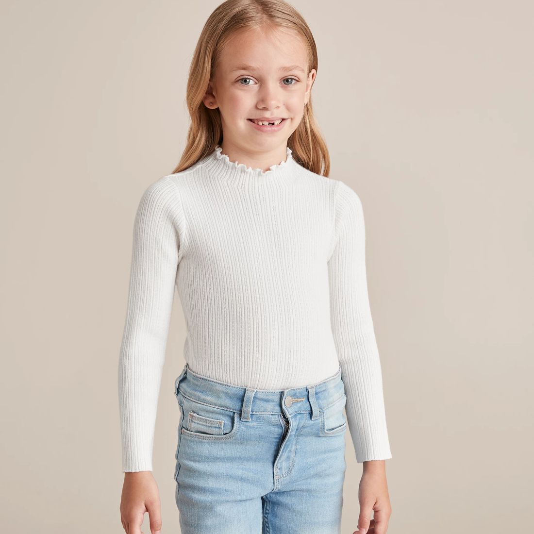 Pointelle Skivvy - Cream | Target Australia