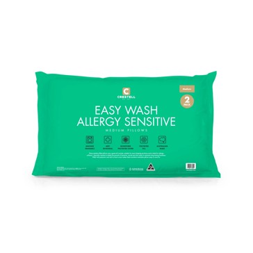 Easy Wash Allergy Sensitive Pillow 2 pack