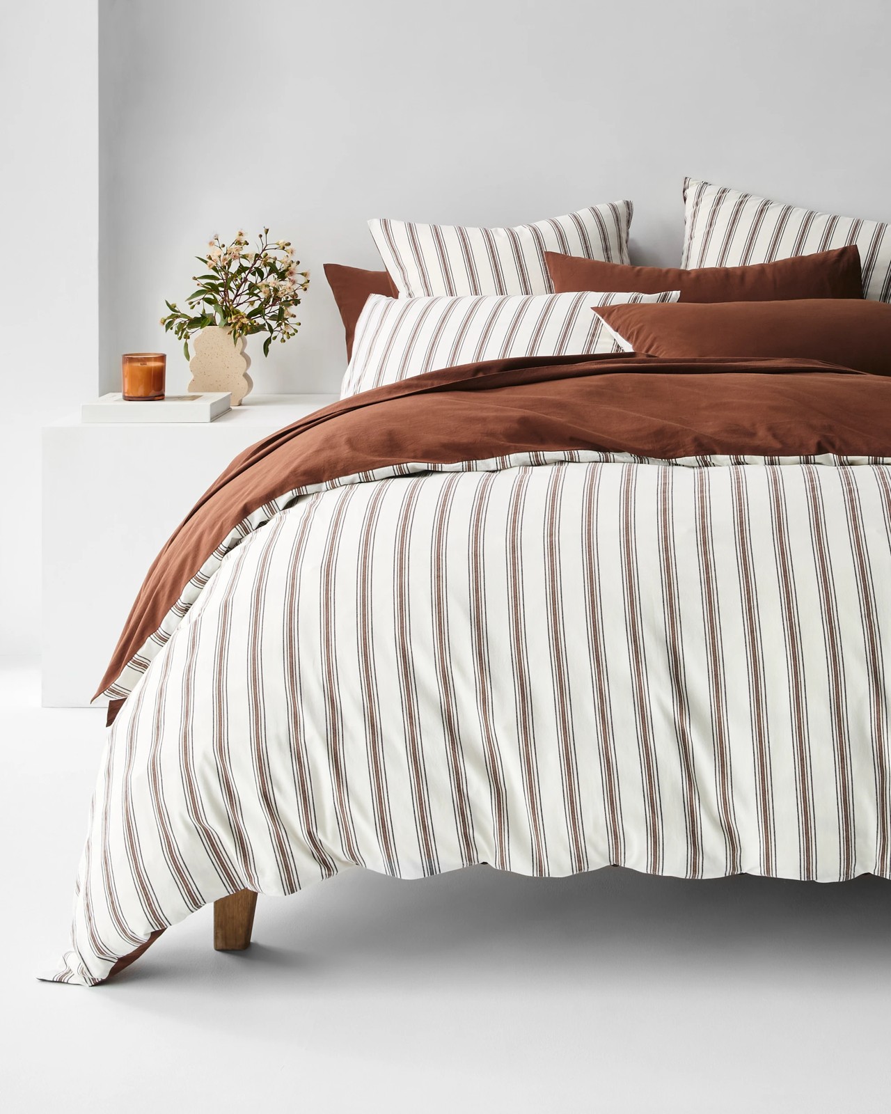 Arlo Cotton Stonewash Quilt Cover Set - Tiramisu 2 of 6