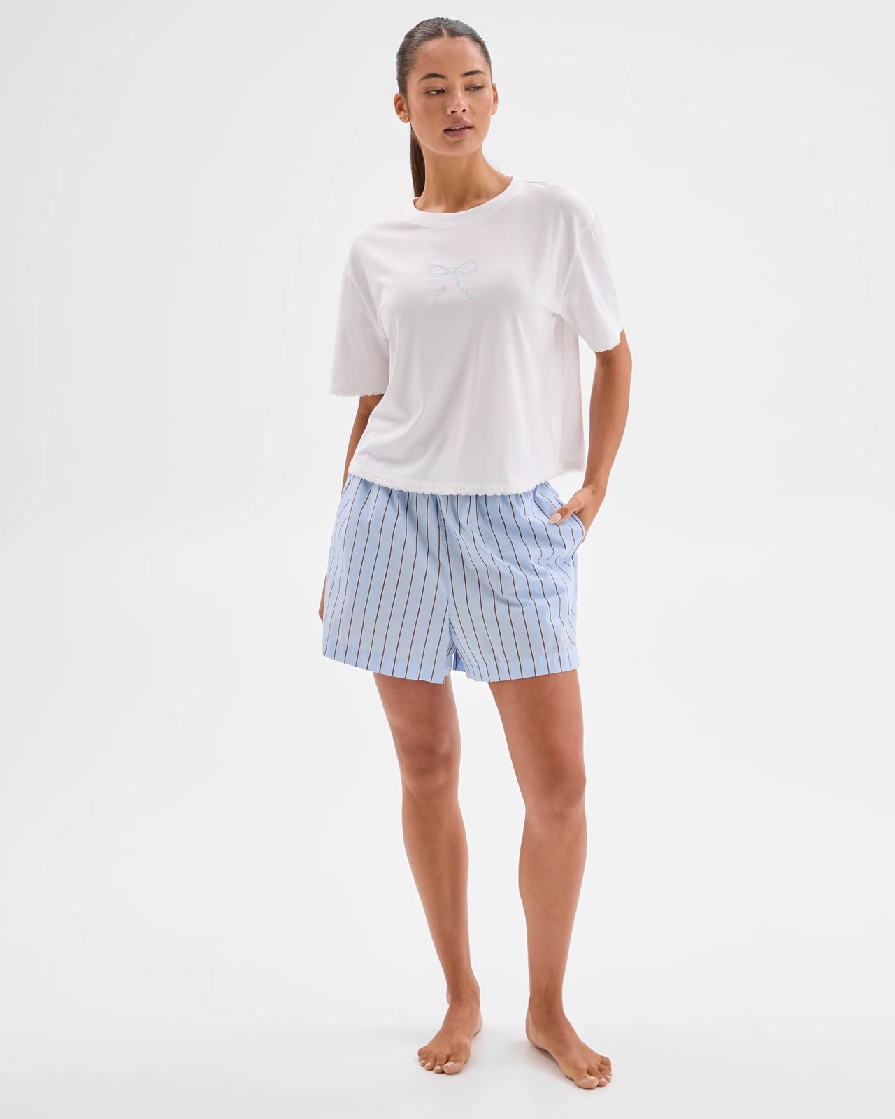 Lily Loves Australian Cotton Bow Sleep T-Shirt 3 of 5