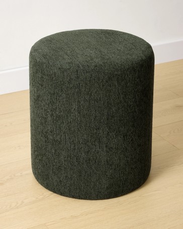 Anko Jax Drum Ottoman - Green