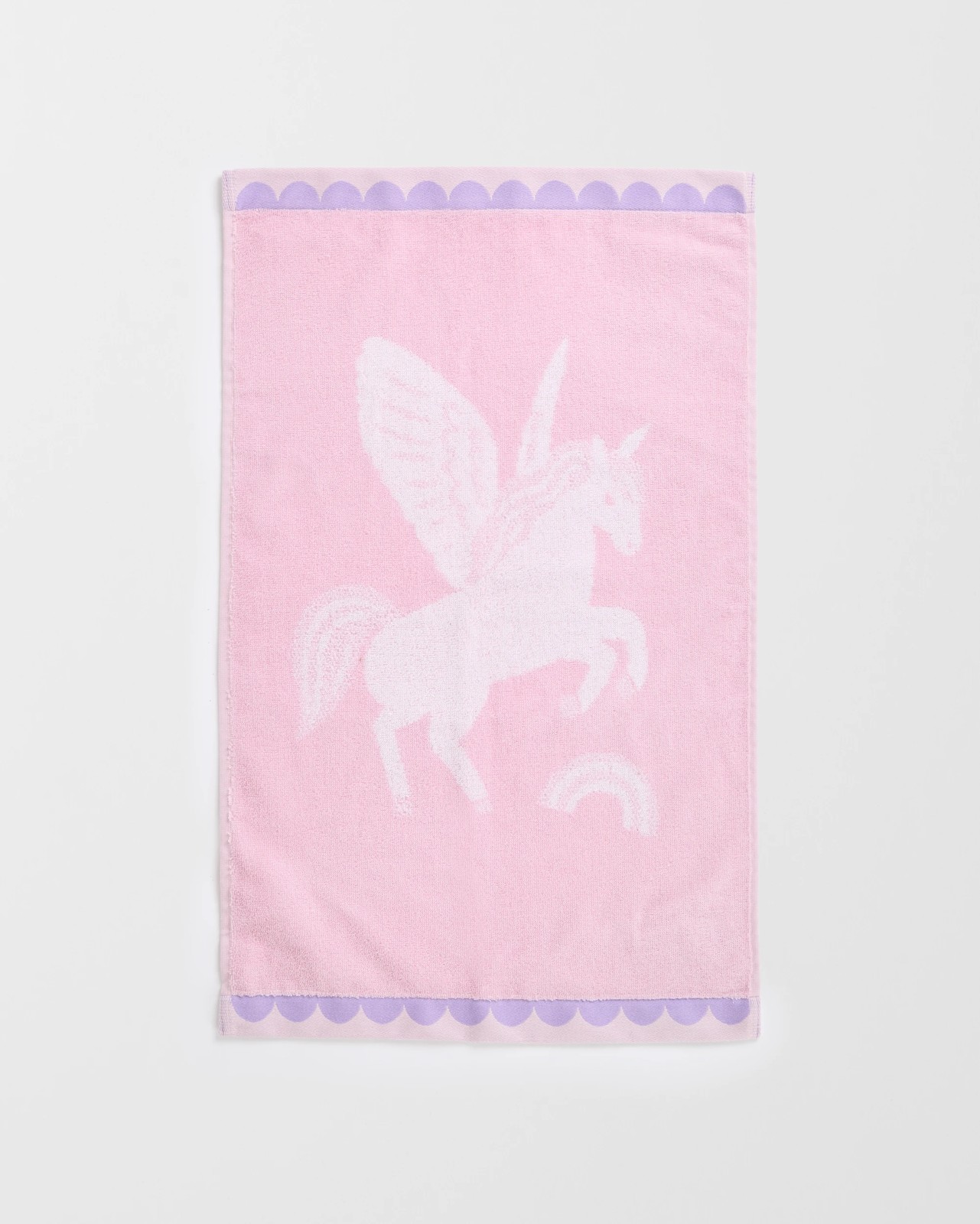 Kids Unicorn Australian Cotton Hand Towel - Pale Lilac 3 of 3