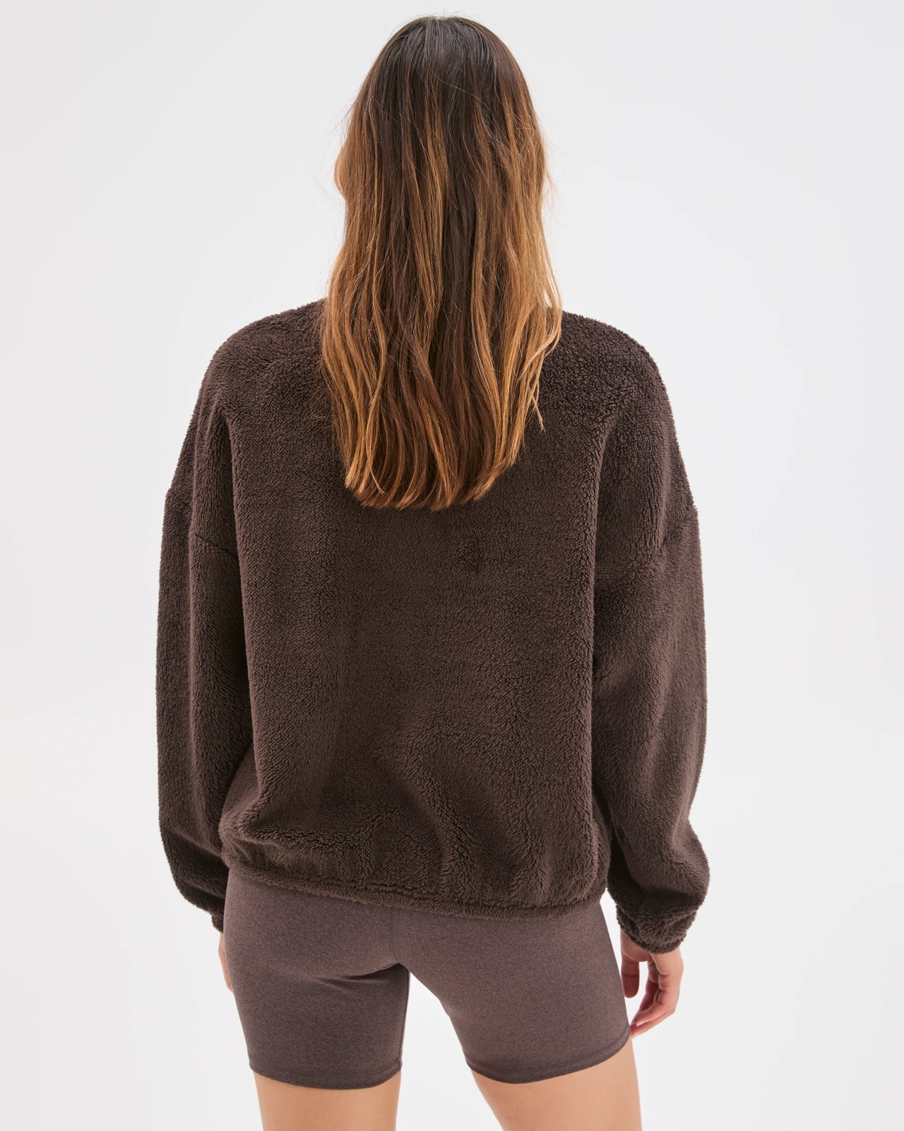 Active Sherpa Zip Through Jacket - Cocoa 5 of 6