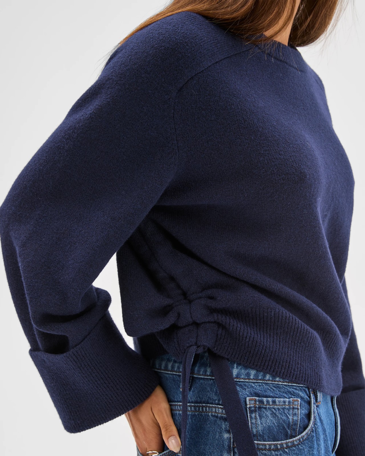 Lily Loves Gathered Detail Jumper - Ink Blue 3 of 5