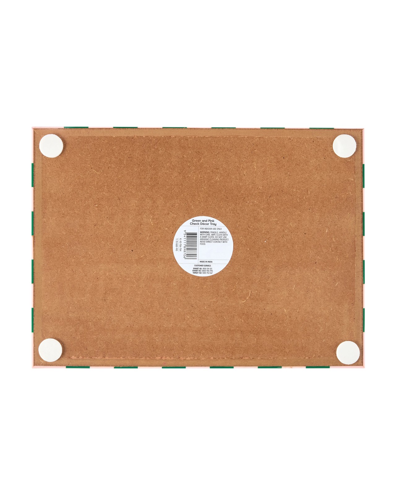 Anko Green and Pink Decor Tray 6 of 6