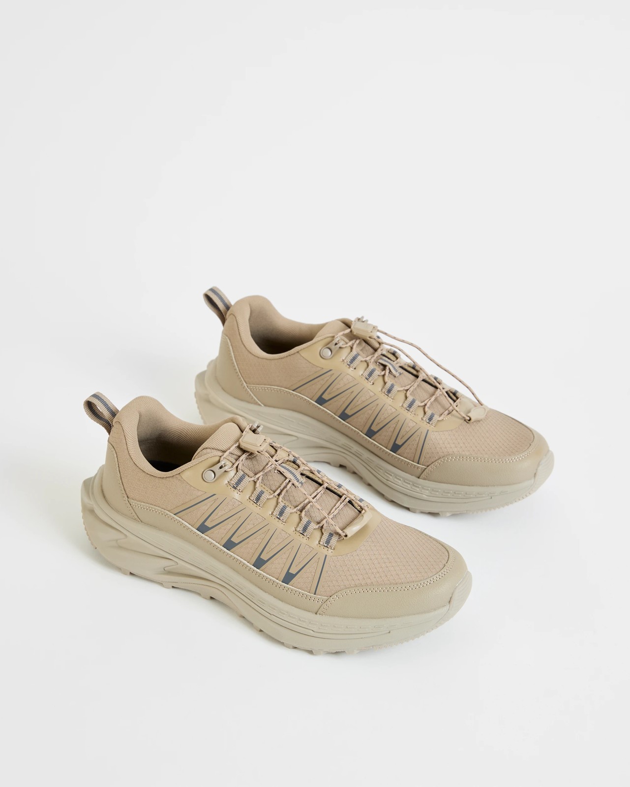 Hiking Knit Trainers - Taupe 2 of 3