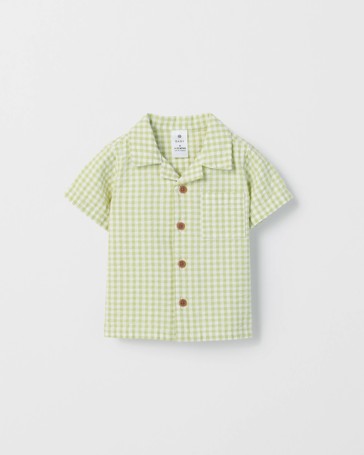 Baby Short Sleeve Seersucker Shirt