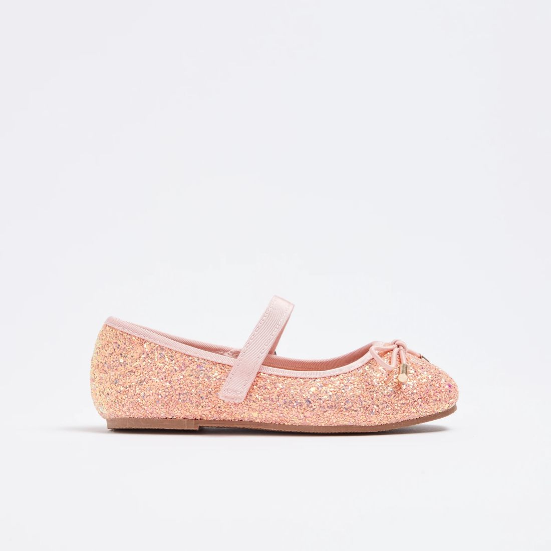 Kids Glitter Bow Ballet Flats - Pink | Target Australia