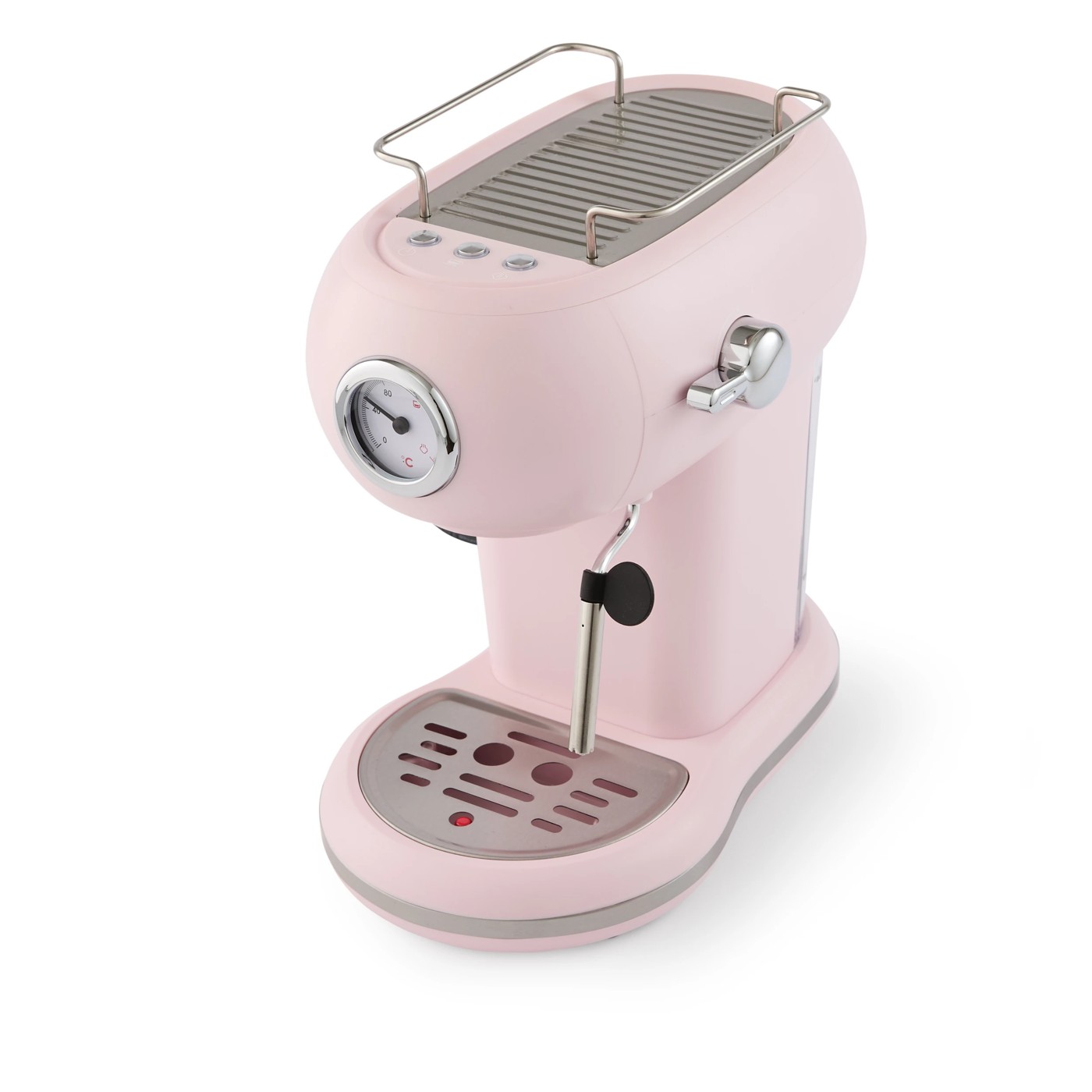 Anko Retro Espresso Coffee Machine - Pink 4 of 6