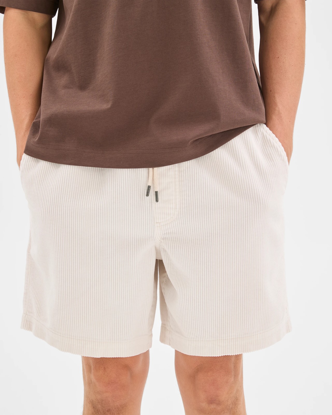 Commons Corduroy Shorts - Washed White 5 of 6