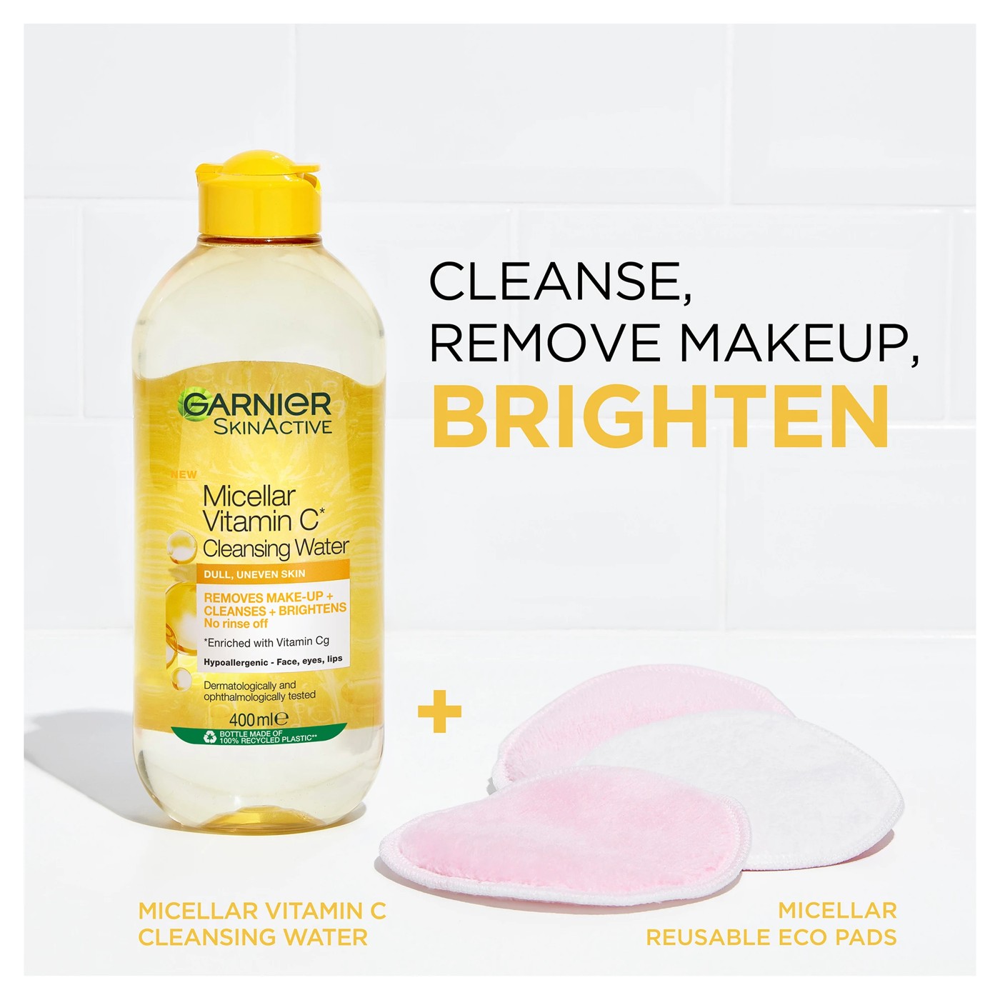 SkinActive Micellar Vitamin C Cleansing Water - Garnier 4 of 5