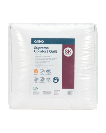 Supreme Comfort Quilt Super King Bed - Anko