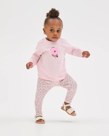 Baby Organic Cotton Long Sleeve Print T-Shirt