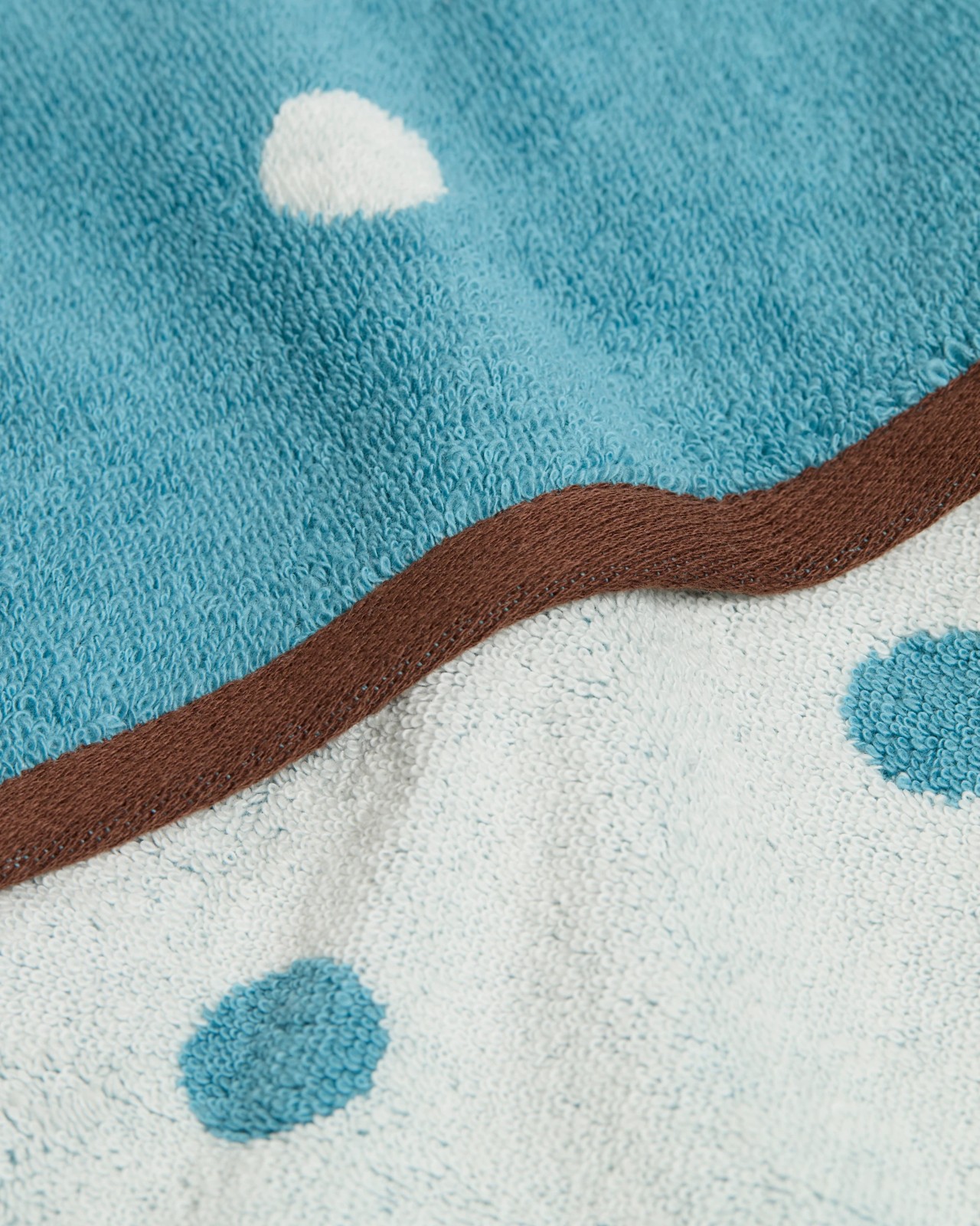 Senna Australian Cotton Polka Dot Bath Towel - Adriatic Blue 3 of 3