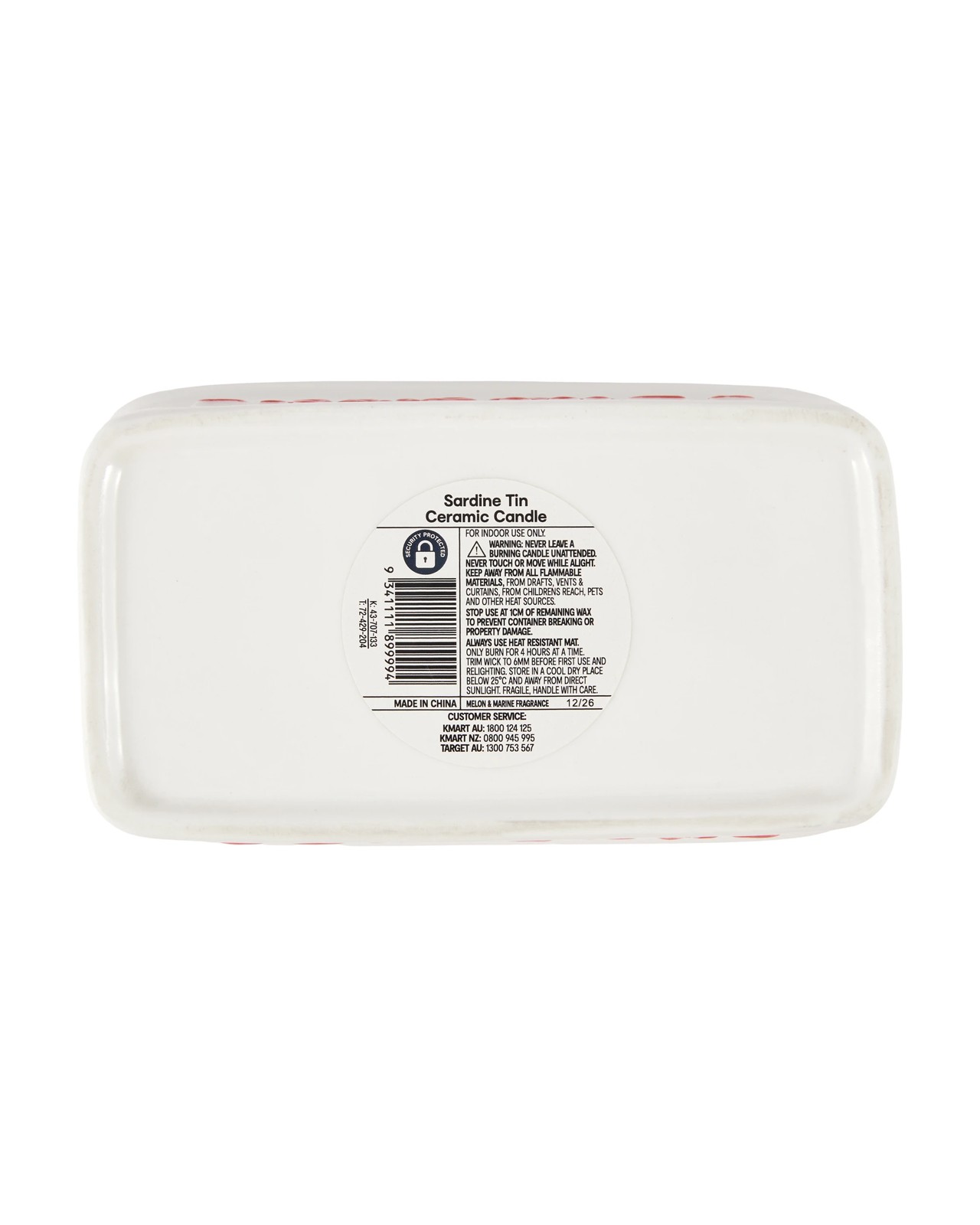 Anko Sardine Tin Ceramic Candle 6 of 6