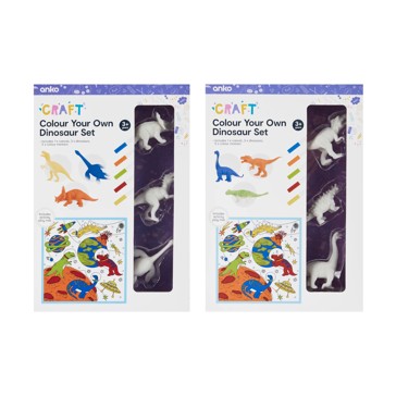 Colour Your Own Dinosaur Set, Assorted - Anko